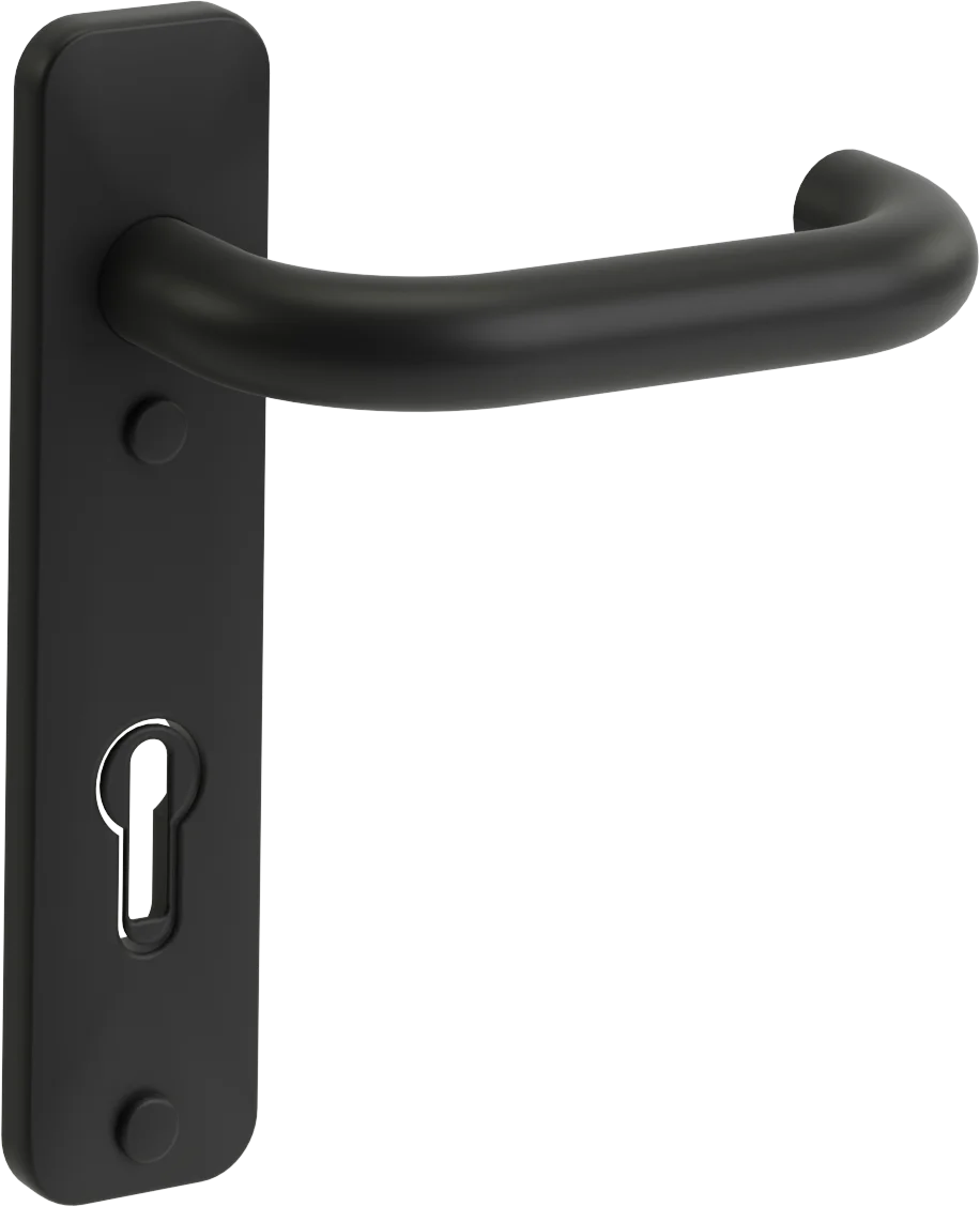 Puxador técnico MINI PLUS preto com espelho comprido